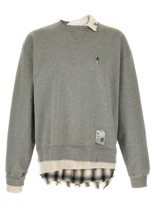 Sudadera gris de algodón