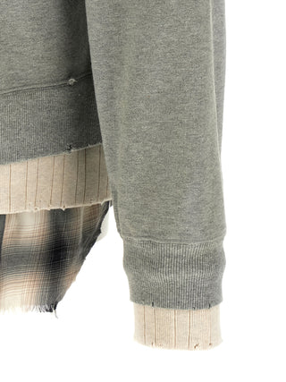 Sudadera gris de algodón