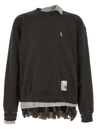 Black Cotton Sweatshirt