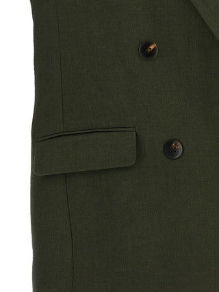 Bicolor Linen Sleeveless Jacket