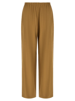 Beige Linen Casual Pants