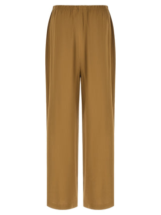 Beige Linen Casual Pants