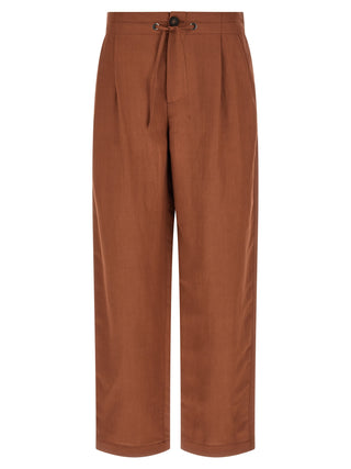 Pantalones casuales de viscosa multicolor