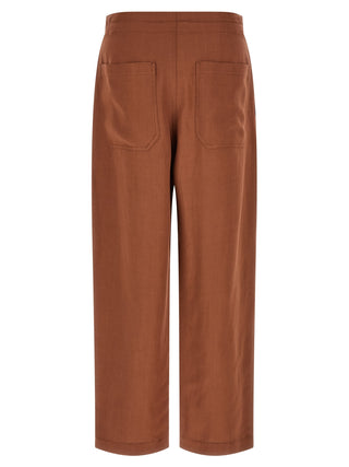 Pantalones casuales de viscosa multicolor