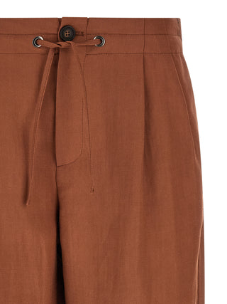 Pantalones casuales de viscosa multicolor