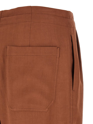 Pantalones casuales de viscosa multicolor