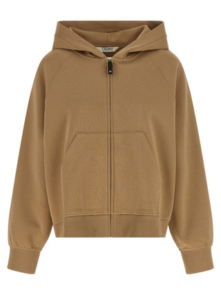 Beige Cotton Hoodie