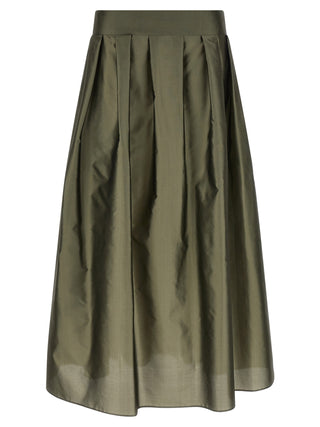 Bicolor Polyester Mini Skirt