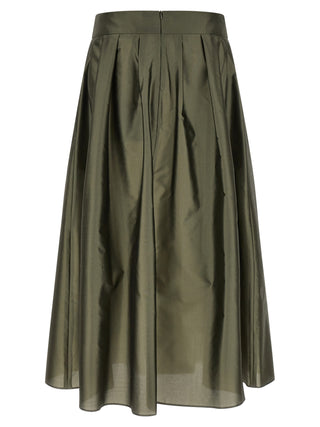 Bicolor Polyester Mini Skirt