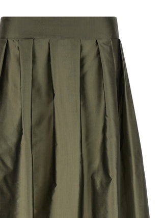 Bicolor Polyester Mini Skirt