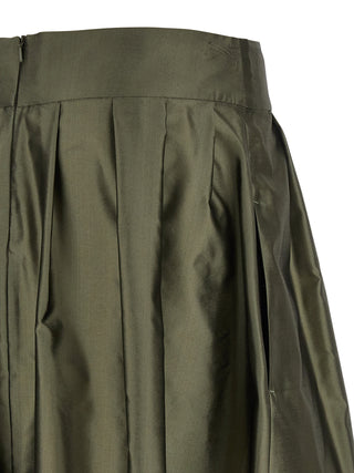 Bicolor Polyester Mini Skirt