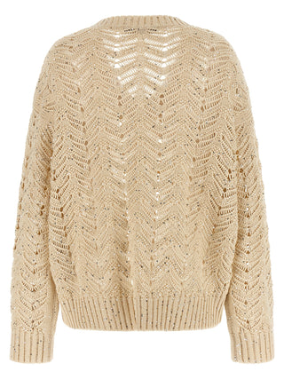 Beige Cotton Cardigan