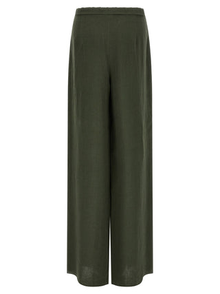 Bicolor Linen Casual Pants