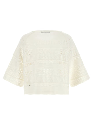 White Cotton Cardigan