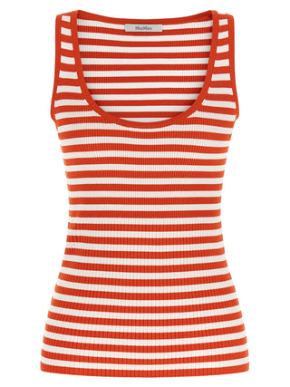 Multicolor Viscose Sleeveles T-Shirt