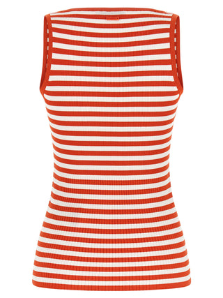 Multicolor Viscose Sleeveles T-Shirt