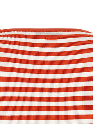 Multicolor Viscose Sleeveles T-Shirt