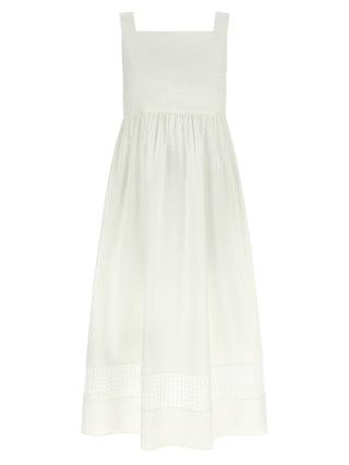 White Cotton Long Dress