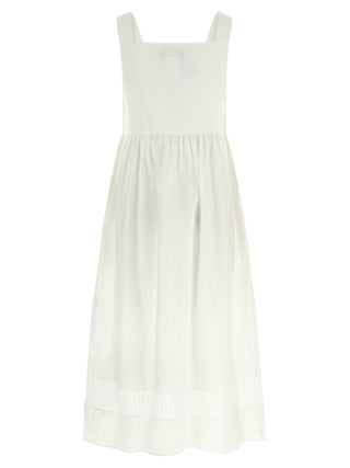 White Cotton Long Dress