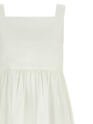 White Cotton Long Dress