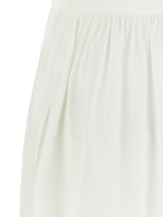 White Cotton Long Dress