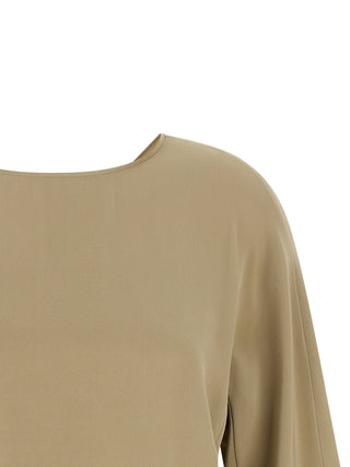Beige Silk Blouse