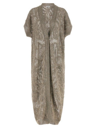 Brown Linen Cardigan