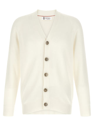 White Cotton Cardigan