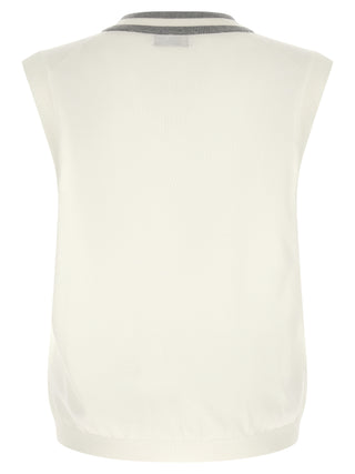 White Cotton Sweatshirt