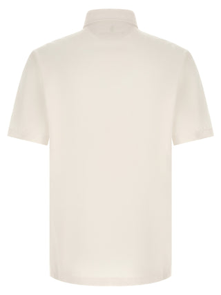 Polo de lana virgen blanca