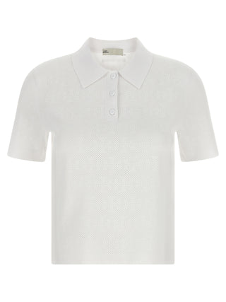 Polo de viscosa blanca