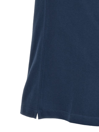 Blue Cotton Polo Shirt