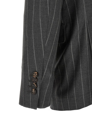 Gray Virgin Wool Blazer