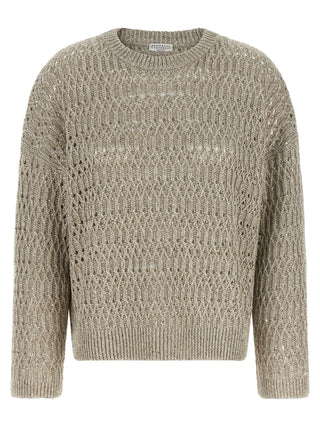 Beige Linen Cardigan