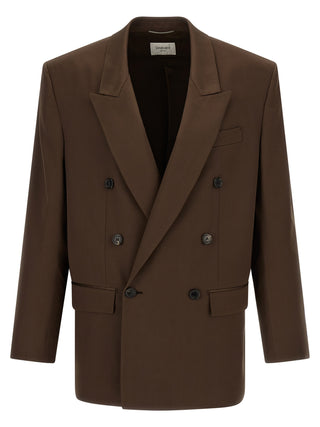 Brown Silk Blazer