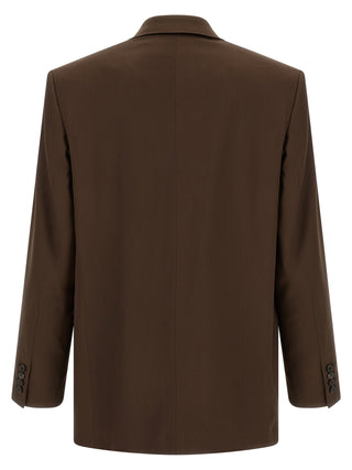 Brown Silk Blazer