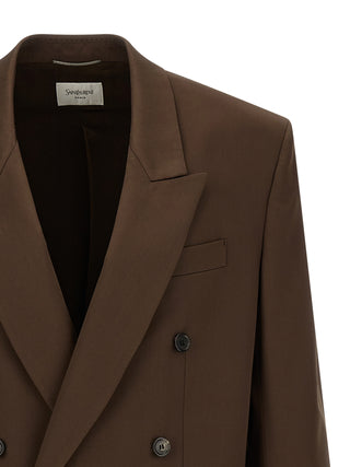 Brown Silk Blazer