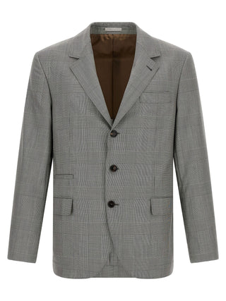 Gray Virgin Wool Blazer
