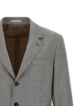 Gray Virgin Wool Blazer