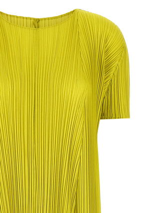Bicolor Polyester Midi Dress