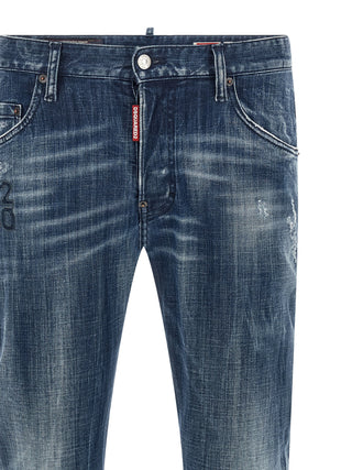 Blue Cotton Relaxed Fit Jeans