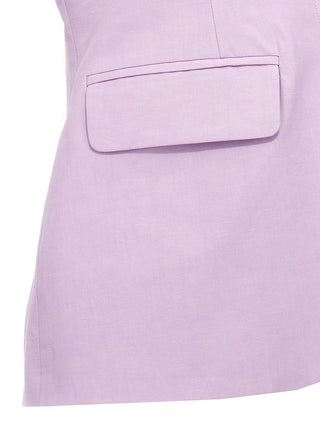 Purple Cotton Blazer