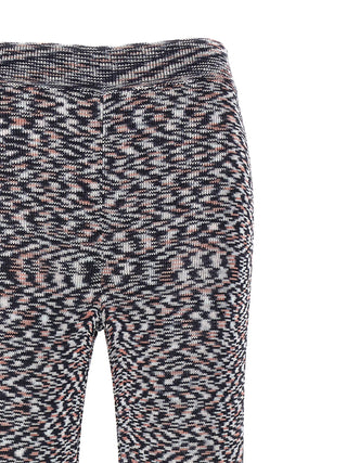 Pantalones acampanados multicolor de viscosa