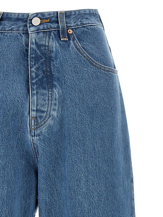 Blue Cotton Relaxed Fit Jeans
