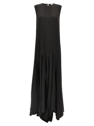 Black Silk Long Dress