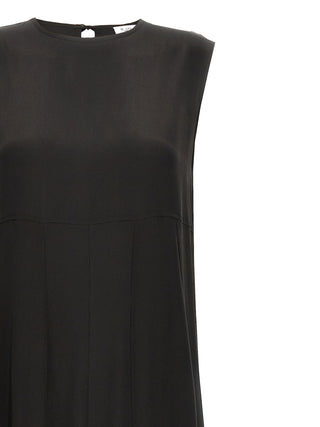 Black Silk Long Dress