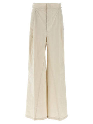 Pantalones casuales de algodón beige  