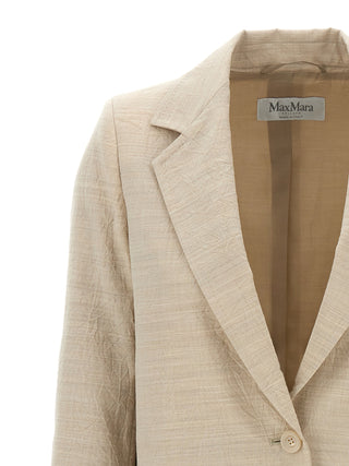 Beige Virgin Wool Blazer