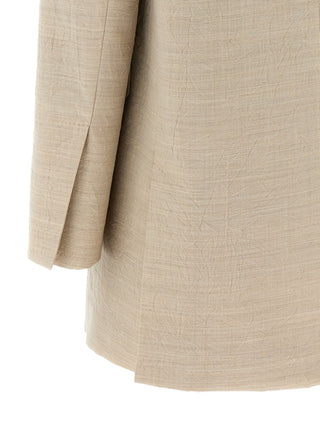 Beige Virgin Wool Blazer