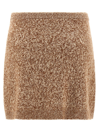 Multicolor Virgin Wool Long Skirt